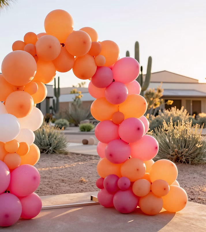 Colorful balloons ready for a special celebration